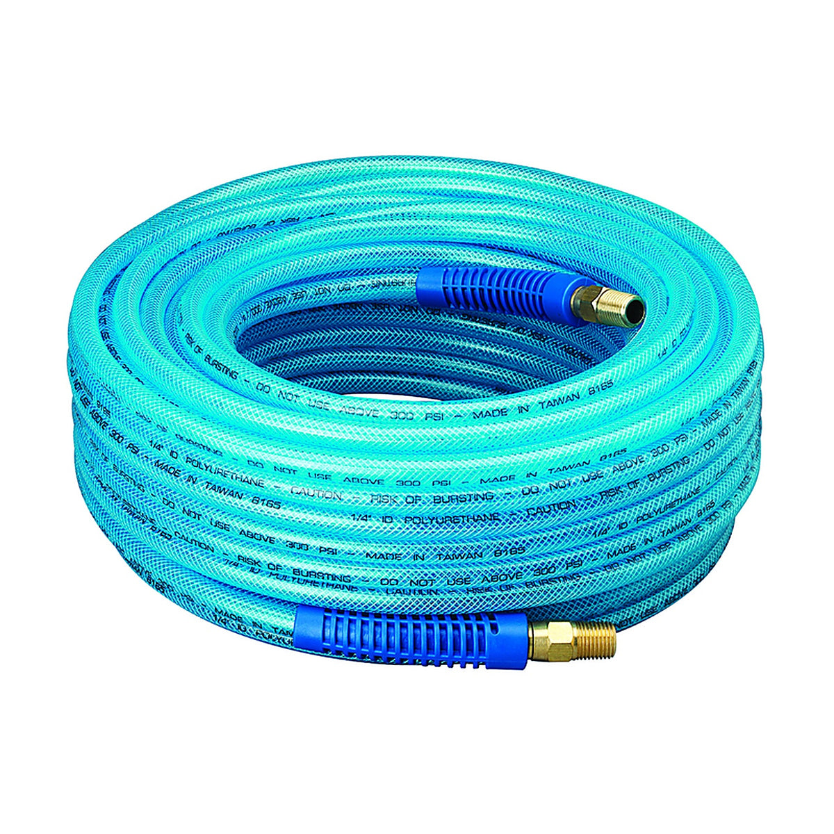 Amflo AMFL12100E 100 ft. L X 1/4 in. D Polyurethane Air Hose 300 psi Blue