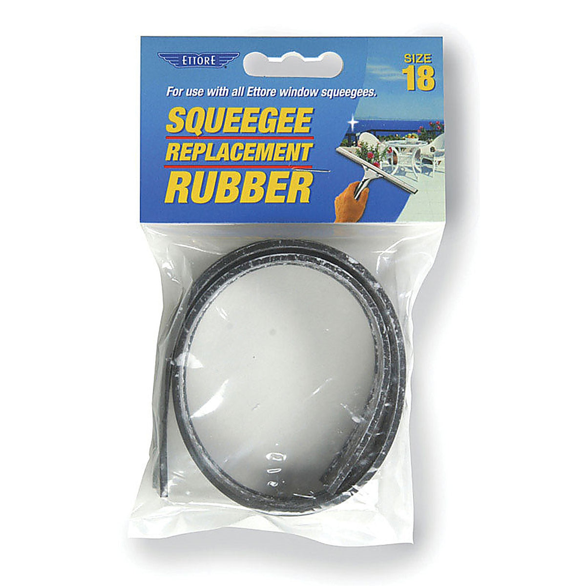Ettore 20018 18 in. Neoprene Squeegee Replacement Rubber