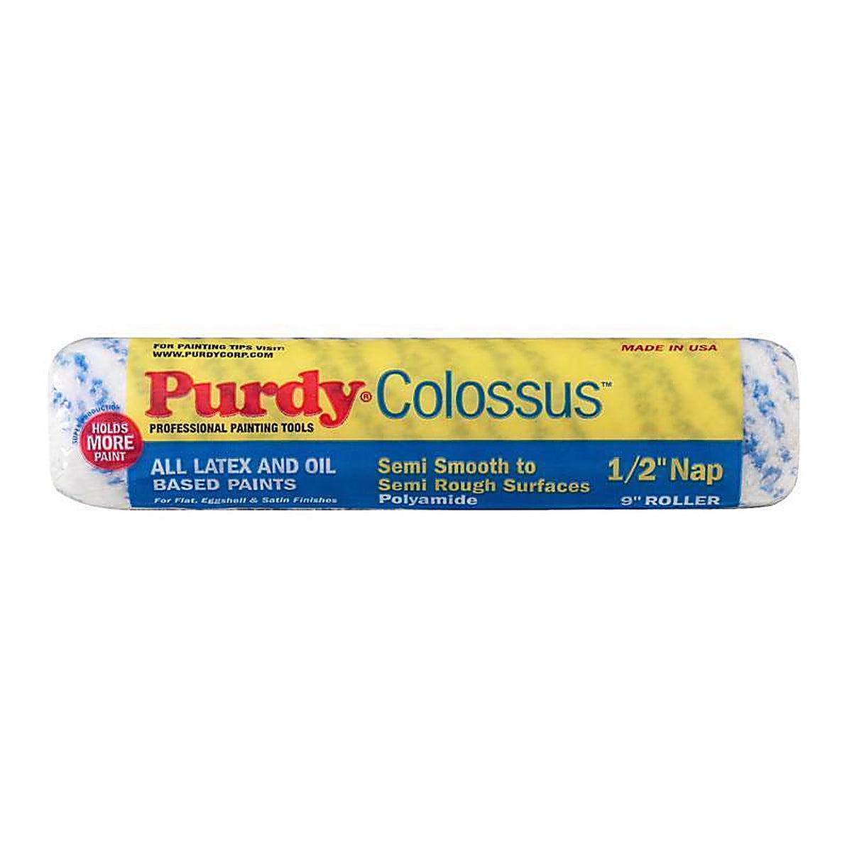 Purdy 144630093 Colossus Polyamide Fabric 9 in. W X 1/2 in. S Paint Roller Cover 1 pk