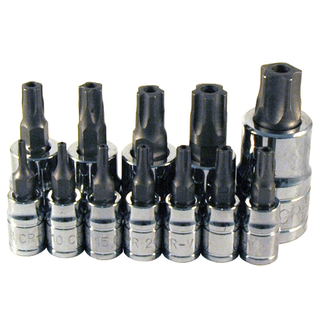 ATD 13778 12 Pc. 5 Lobe Star Plus Tamperproof Bit Socket Set
