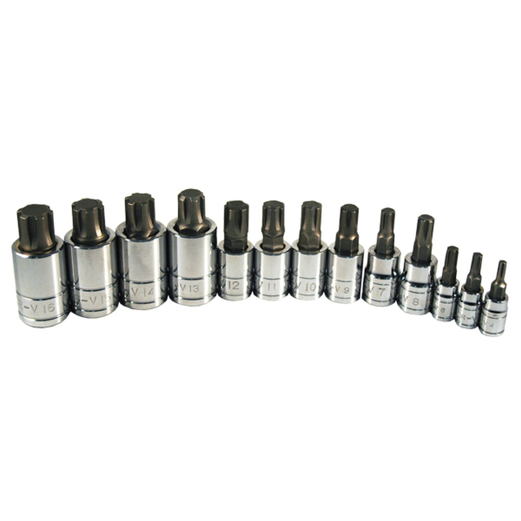 ATD 13780 13 Pc. 6 Lobe Polydrive Bit Socket Set
