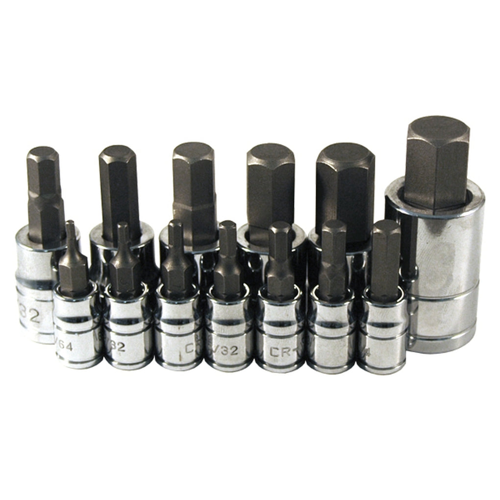 ATD 13784 13 Pc. SAE Hex Bit Socket Set