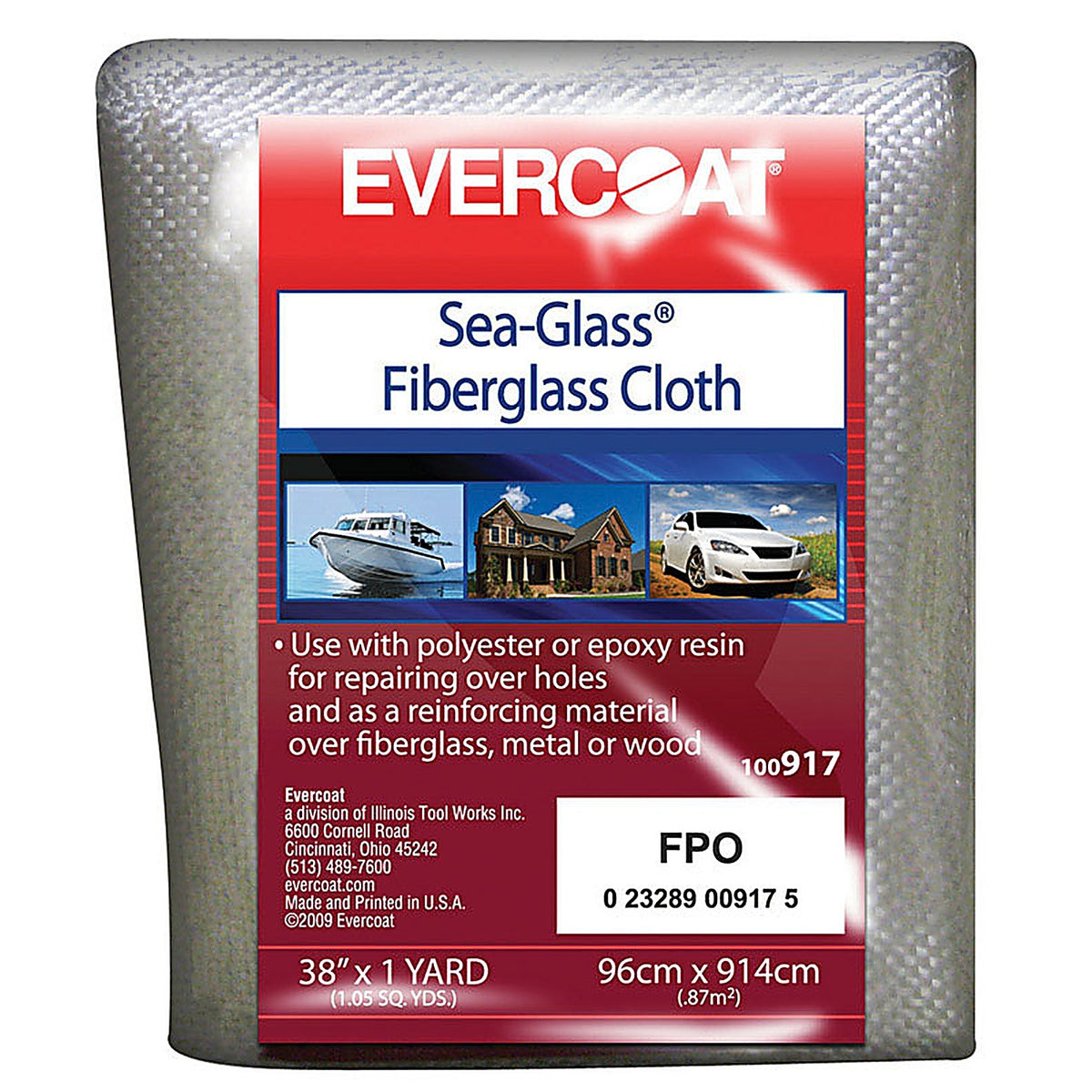 Evercoat 100917 Sea Glass Fiberglass Cloth