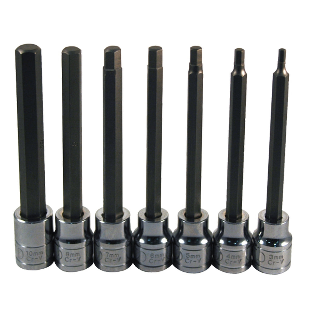 ATD 13787 7/pc 4.5in. Long Metric Hex Bit Socket Set