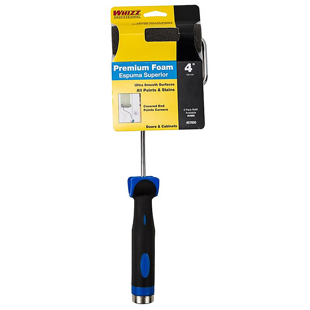 Whizz 57600 4 in. W Mini Paint Roller Frame and Cover Threaded End