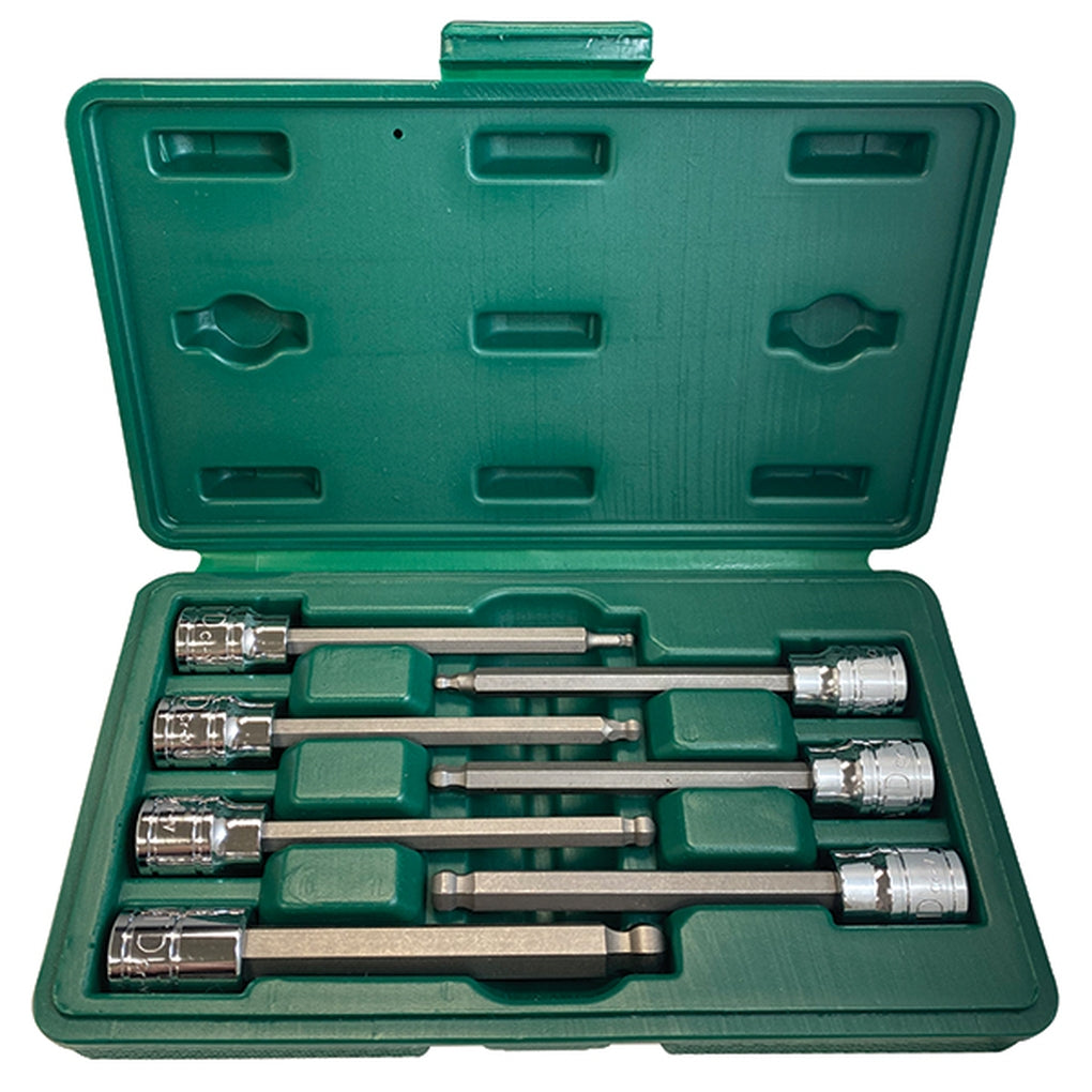 ATD - 13792 - 7pc 3/8 in Metric Extra-Long Ball End HEX Bit Socket Set