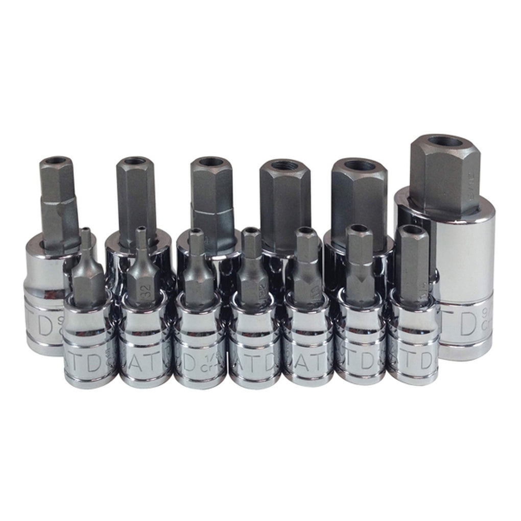 ATD 13794 13 Pc. Tamper-Resistant SAE HEX Bit Socket Set