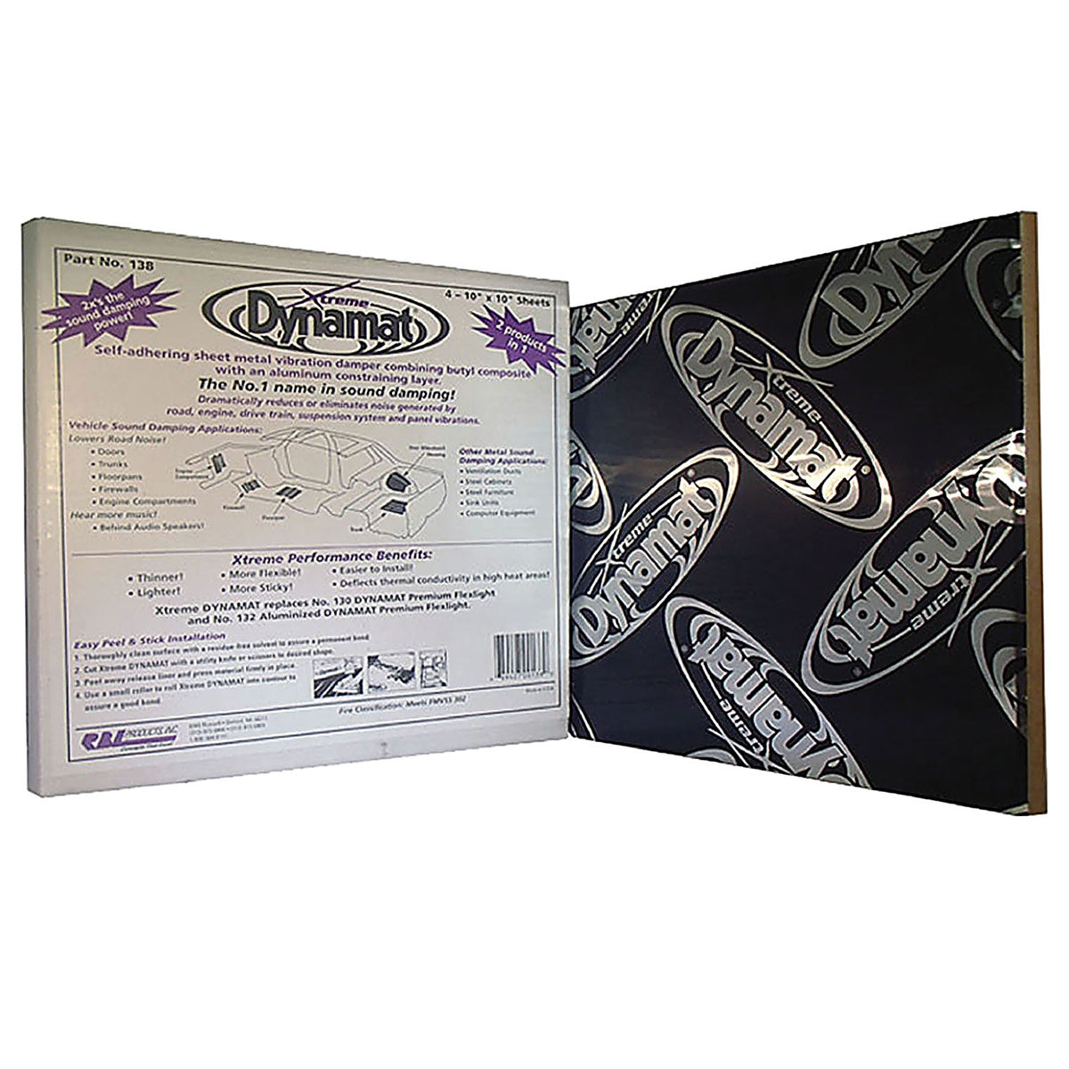 RBL Products 138 10in. x 10in. Xtreme DYNAMAT Sheets