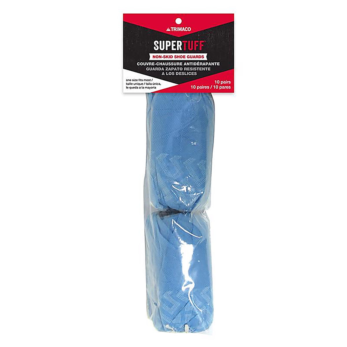 Trimaco 54310/6 SuperTuff Polypropylene Shoe Guards Blue One Size Fits Most 10/Pack