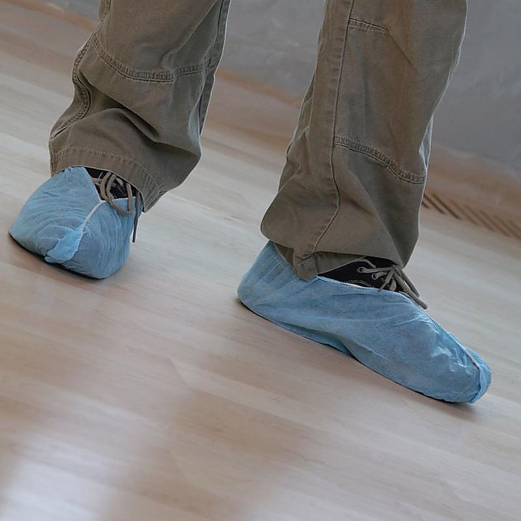 Trimaco 54310/6 SuperTuff Polypropylene Shoe Guards Blue One Size Fits Most 10/Pack