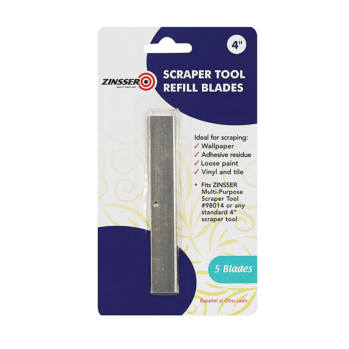 Zinsser 98015 4 in. W Steel Fixed Scraper Refill Blades