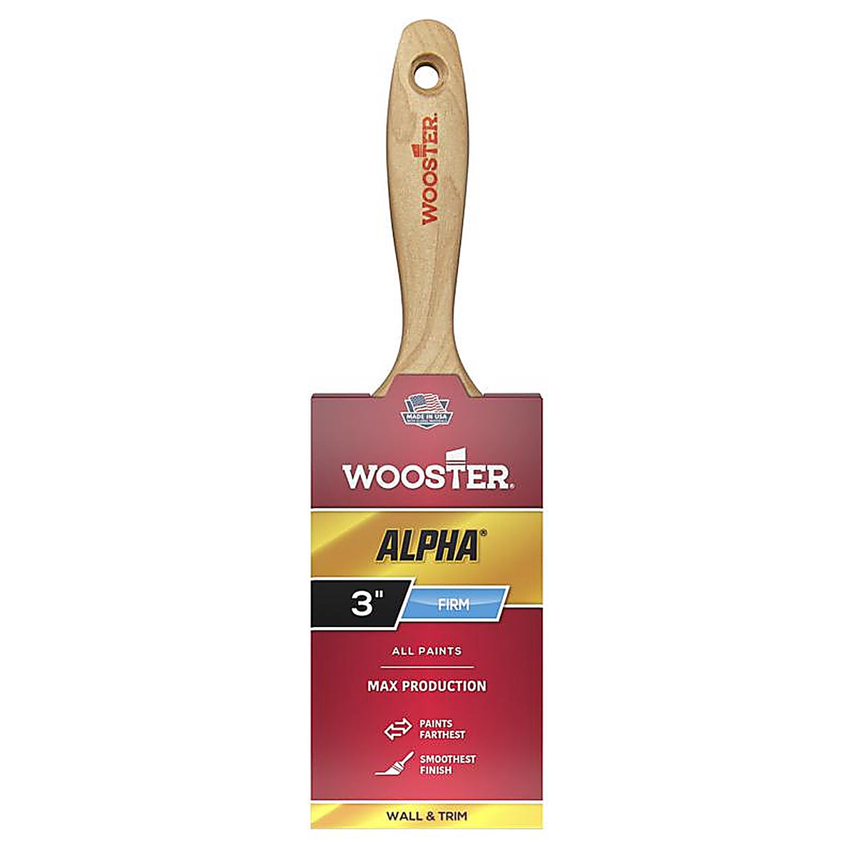 Wooster 4233-3 Alpha 3 in. W Flat Varnish Brush