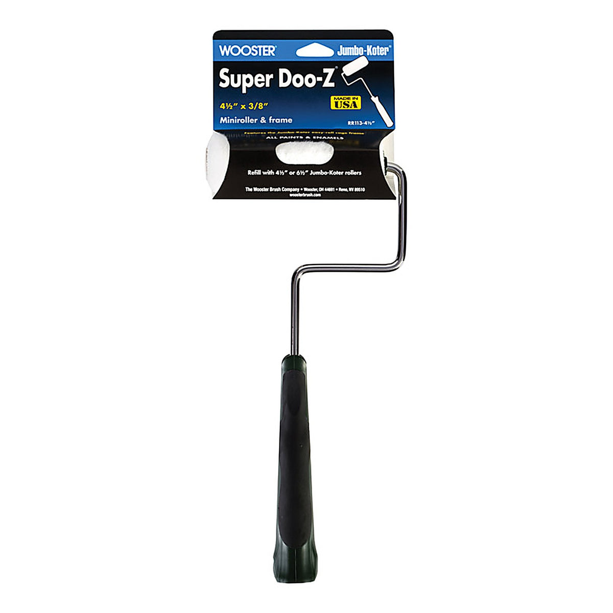 Wooster - RR113-4 1/2 - Super Doo-Z 4-1/2 In. W Mini Paint Roller Frame and Cover Threaded End