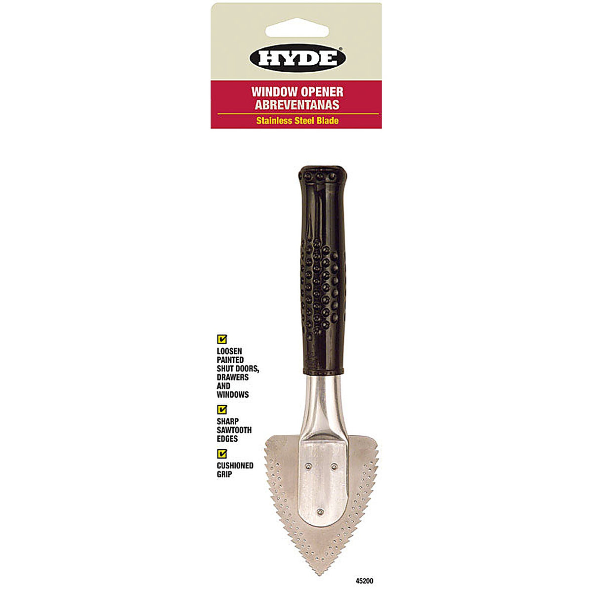 Hyde - 45200 - Black Stainless Steel Window Opener