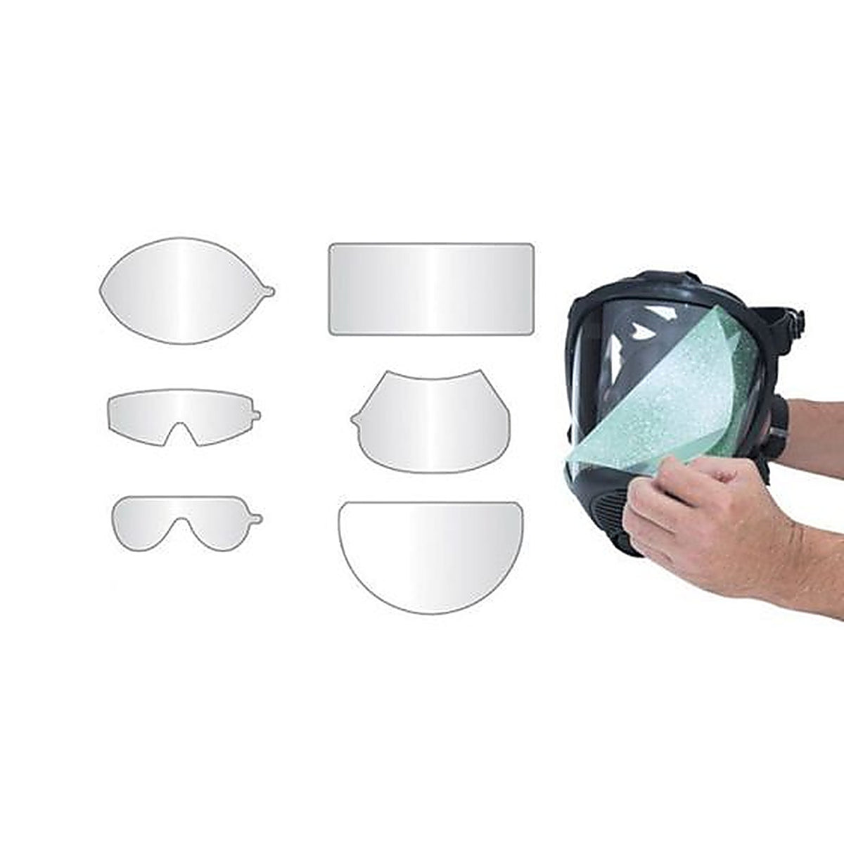 SAS Safety 1400-95 Peel-Off Lens Covers for Fullface Respirators