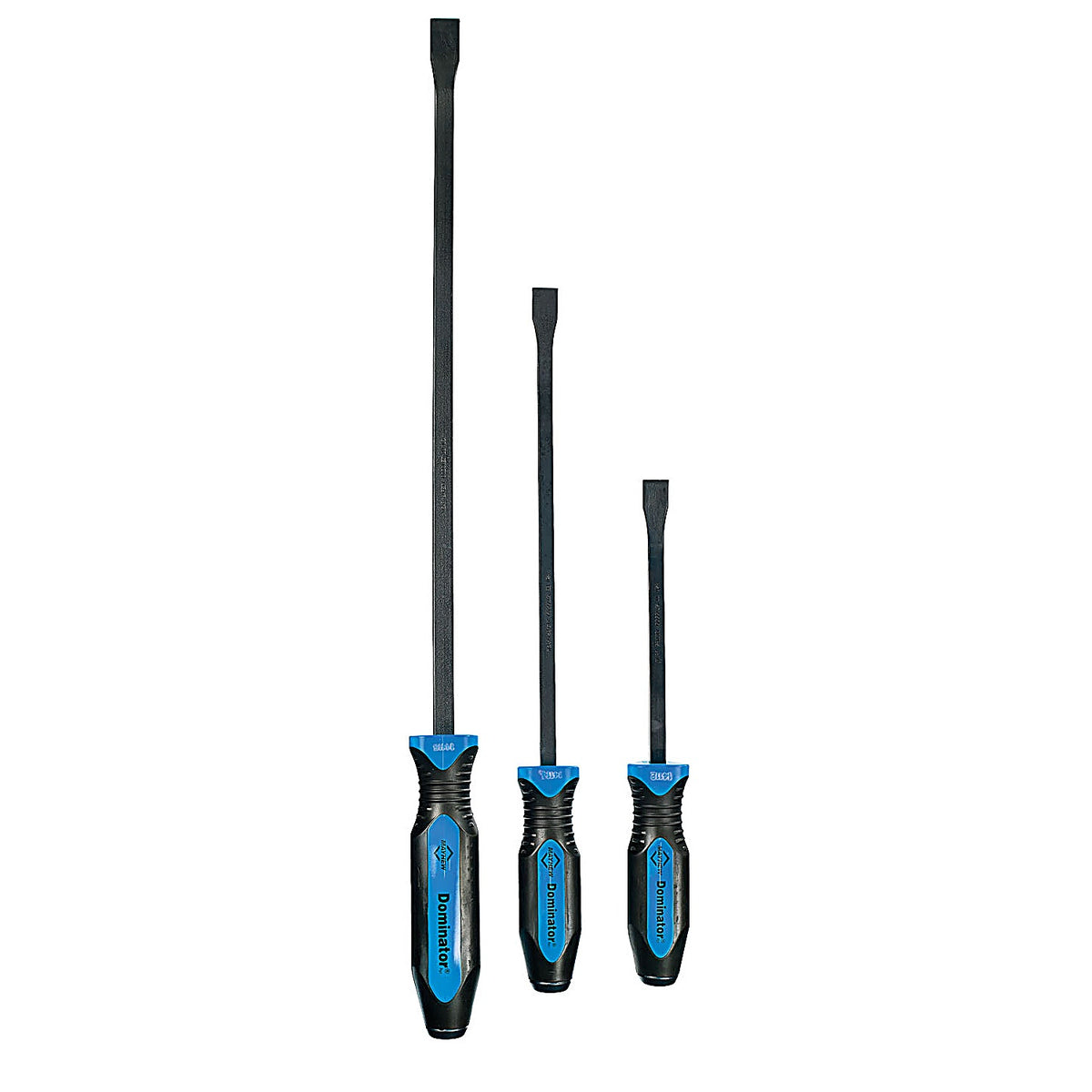 Mayhew Tools 14071BL 3 Pc. Dominator Curved Pry Bar Set, Blue