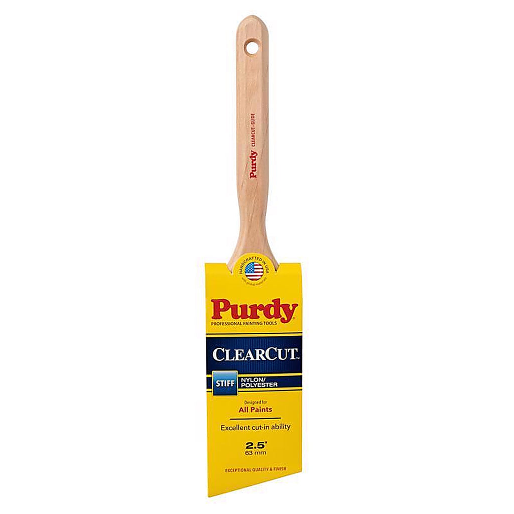 Purdy 144152125 Clearcut Glide 2-1/2 in. Stiff Angle Trim Paint Brush