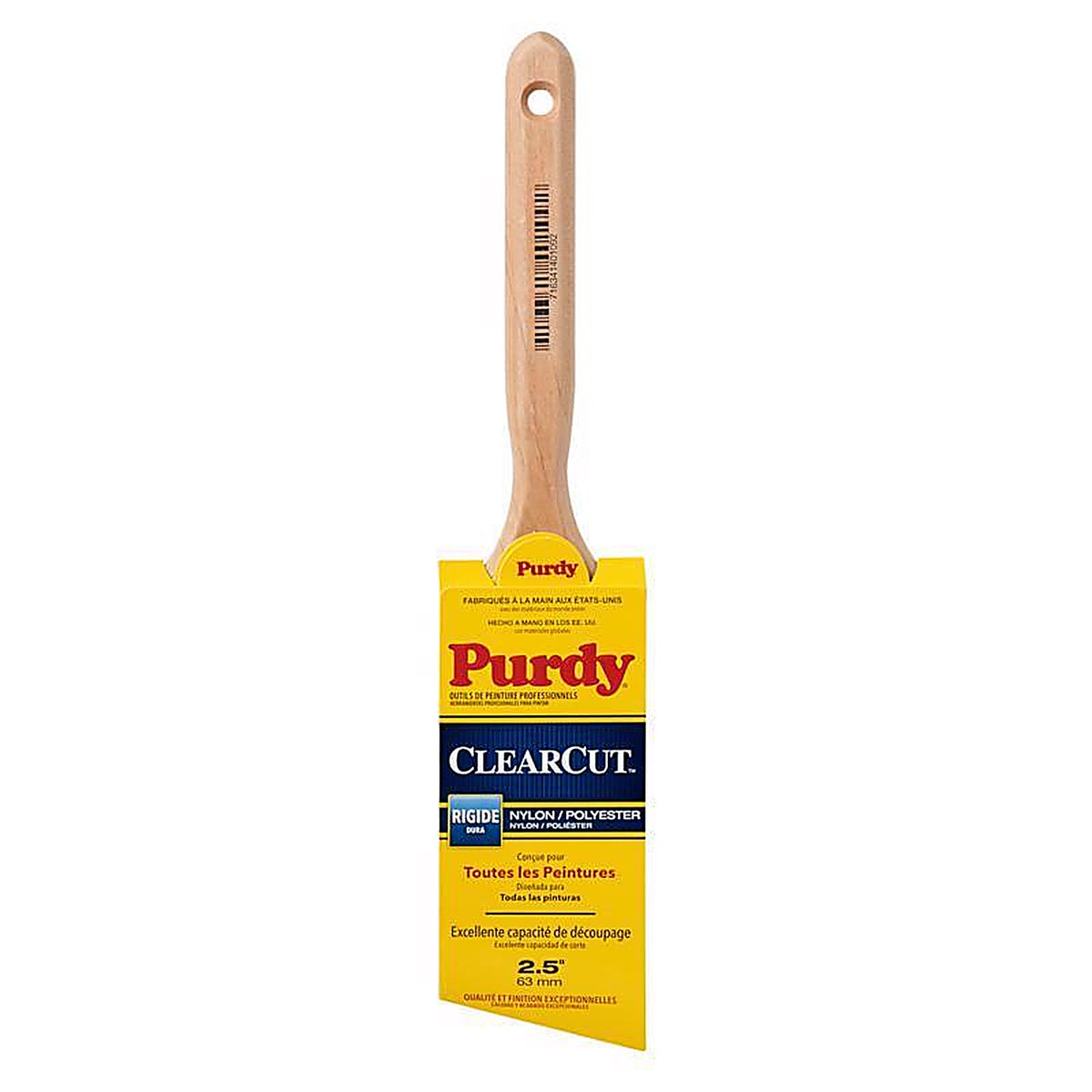Purdy 144152125 Clearcut Glide 2-1/2 in. Stiff Angle Trim Paint Brush