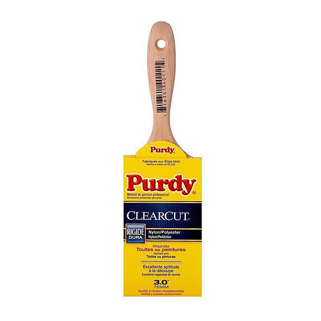 Purdy 144380130 Clearcut Sprig 3 in. Stiff Flat Trim Paint Brush