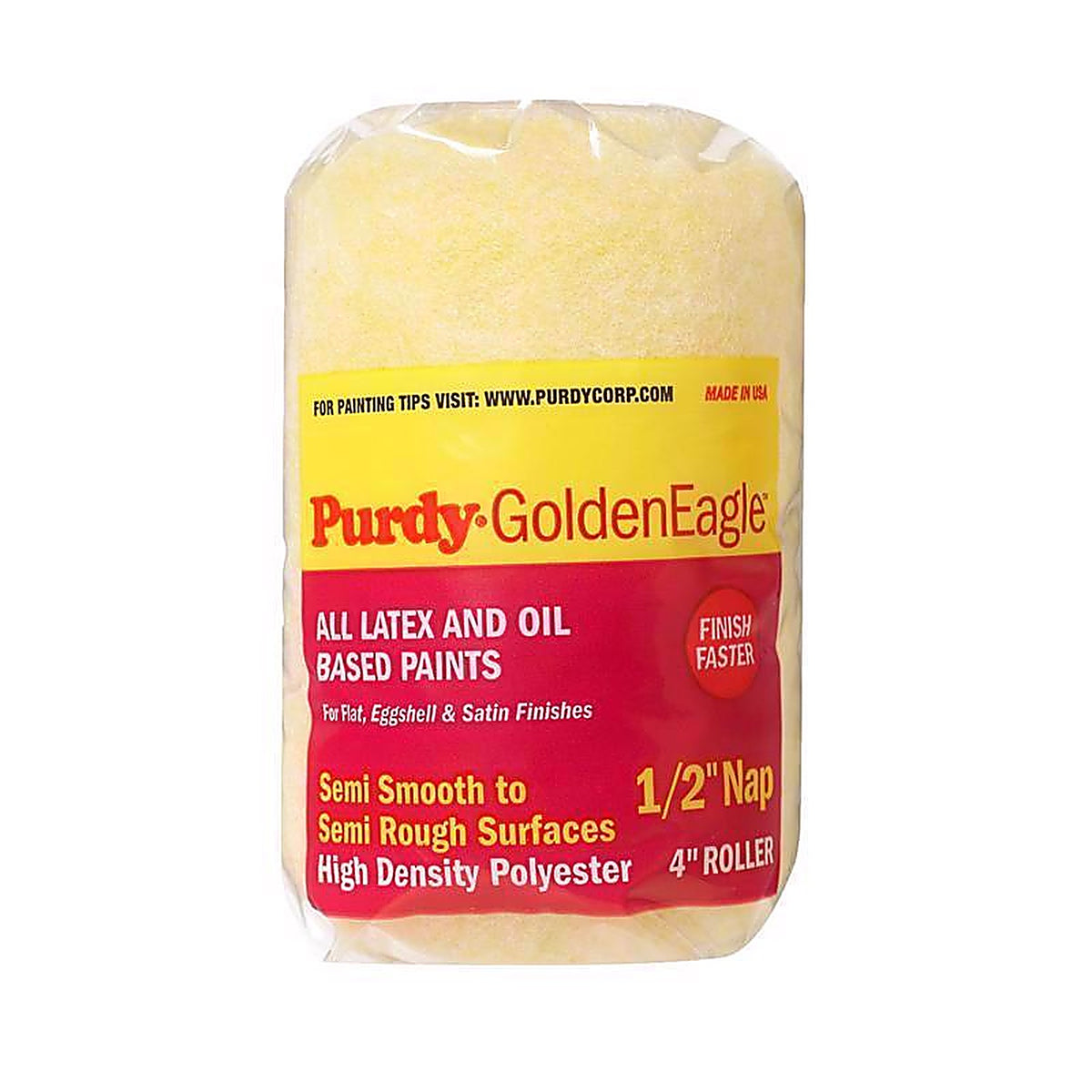 Purdy 140786604 GoldenEagle Polyester 4 in. W X 1/2 in. S Mini Paint Roller Cover 1 pk