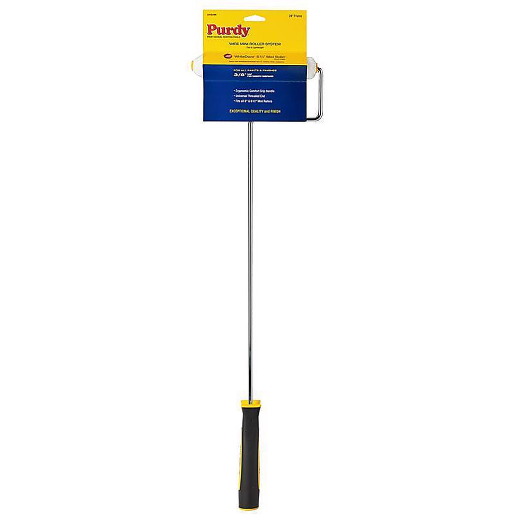 Purdy 140765024 White Dove 6-1/2 in. W Mini Paint Roller Frame and Cover Threaded End