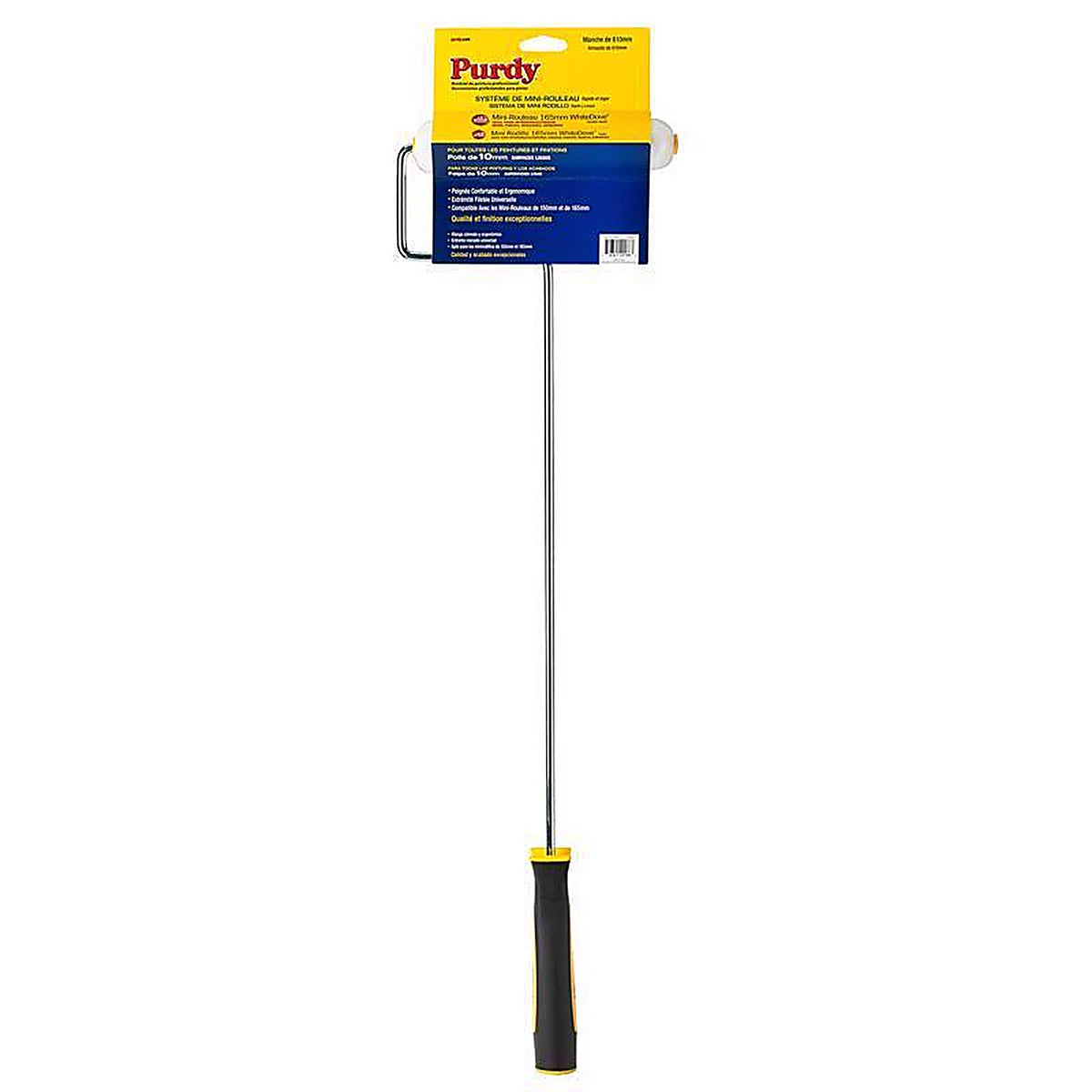Purdy 140765024 White Dove 6-1/2 in. W Mini Paint Roller Frame and Cover Threaded End