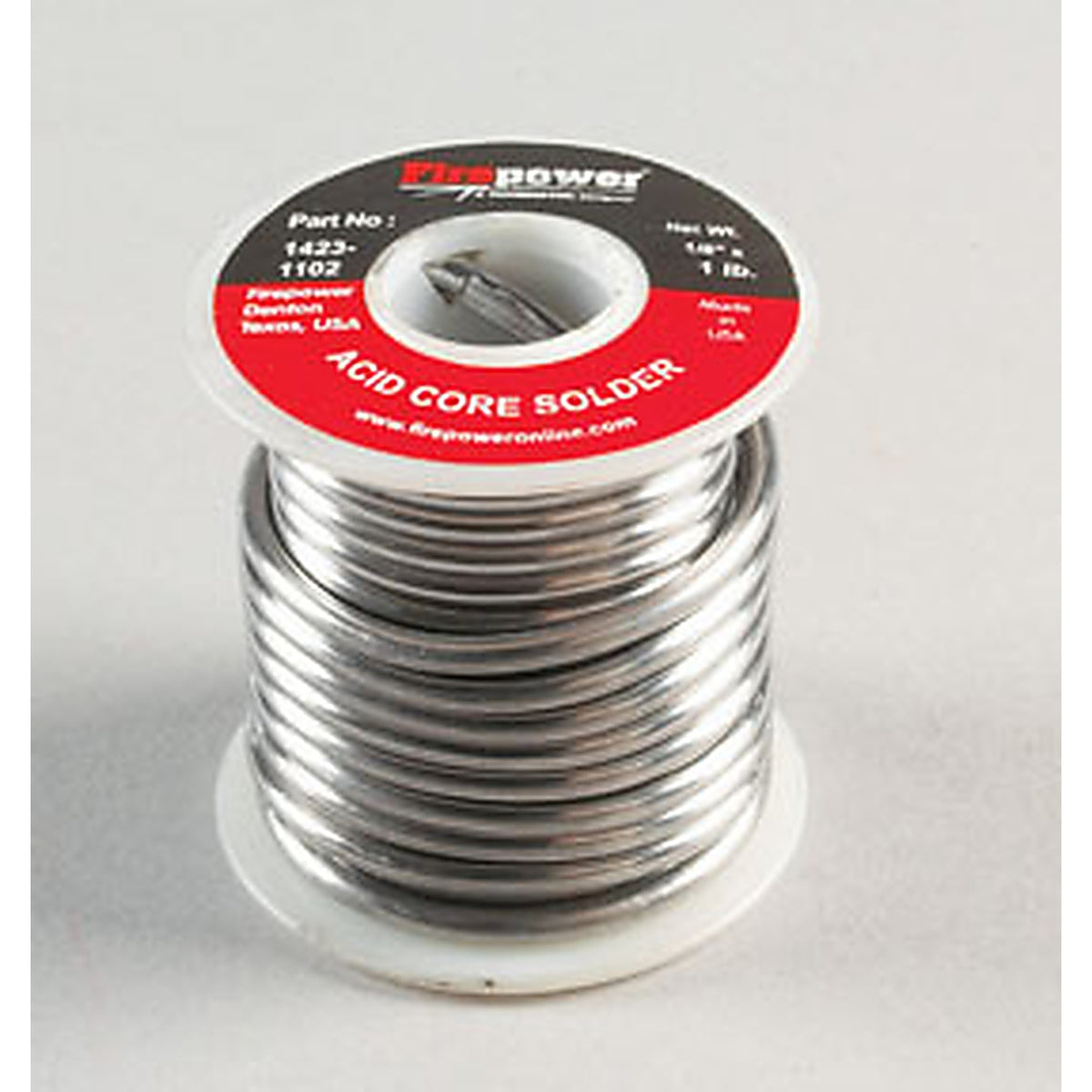 Firepower 1423-1102 Acid Flux Core Comm., 1/8in. x 1lb.