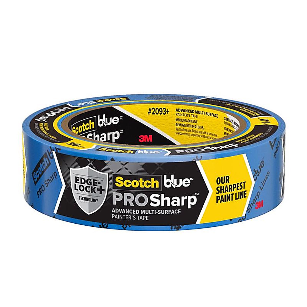3M 2093-36NC ScotchBlue 1.41in. W x 60yd. L Blue Medium Strength Painters Tape