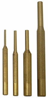 S & G Tool Aid 14290 4 Piece Brass Pin Punch Set