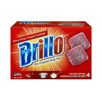 Brillo - 53304 - Heavy Duty Steel Wool Pads for Multi-Purpose 4 Piece