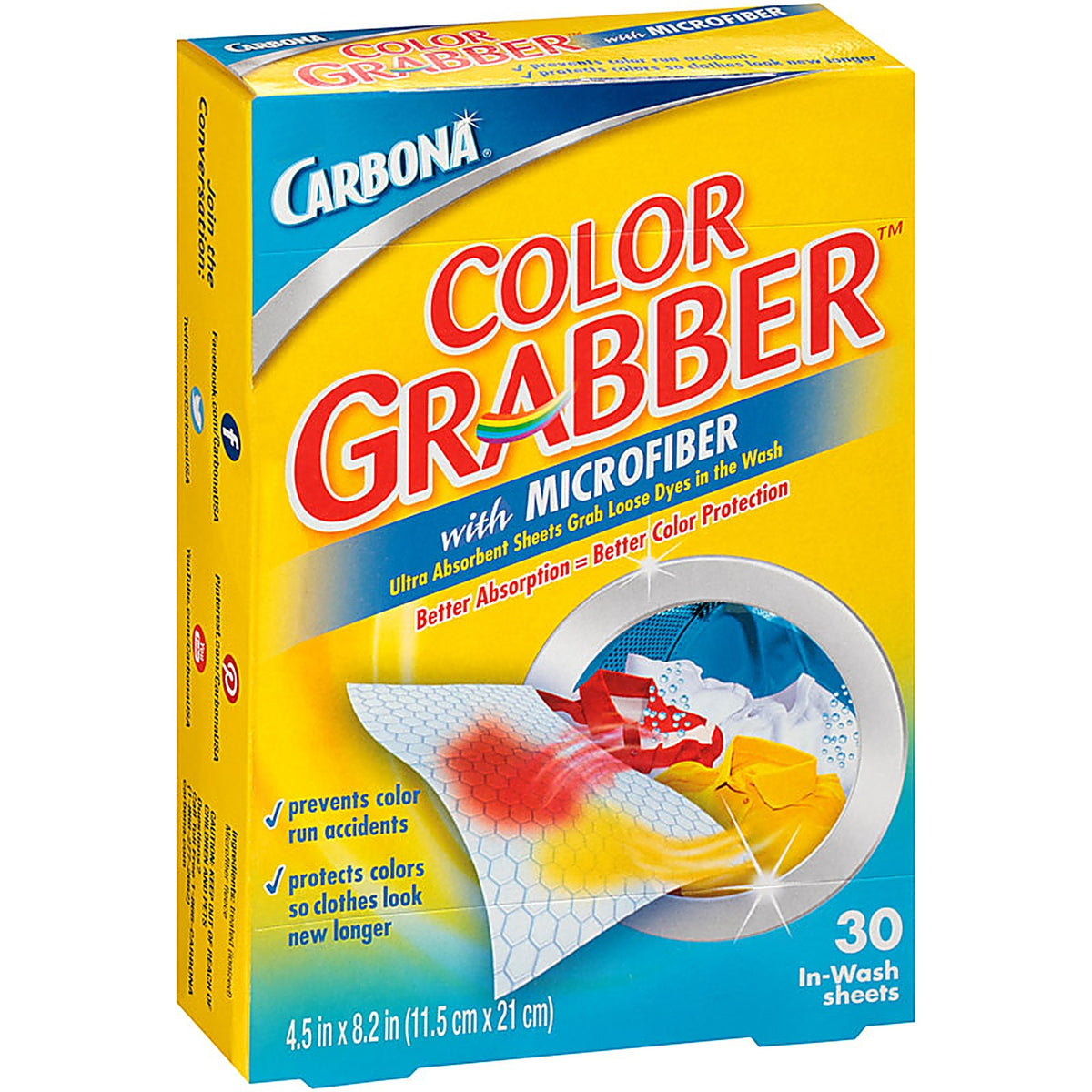 Carbona - 474 - No Scent Color and Dirt Grabber Sheets 30 Pack