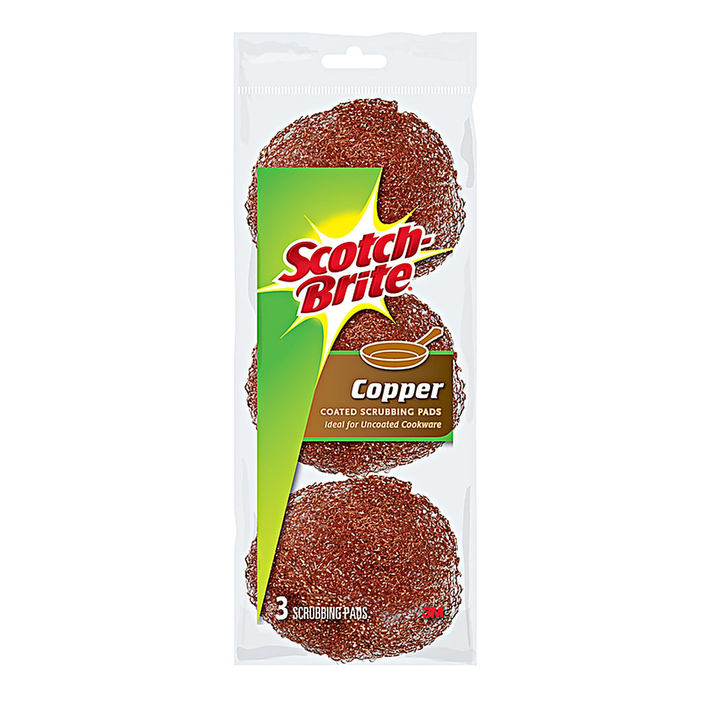 3M 213C Scotch-Brite Heavy Duty Scrubbing Pads For Pots and Pans 3/Pack