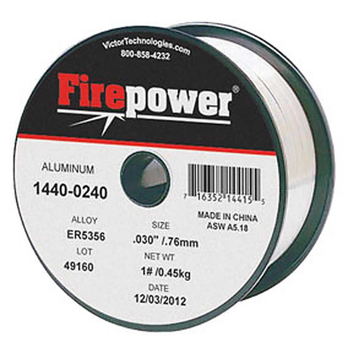 Firepower 1440-0240 .030 Aluminum Solid Wire, 1 lb.