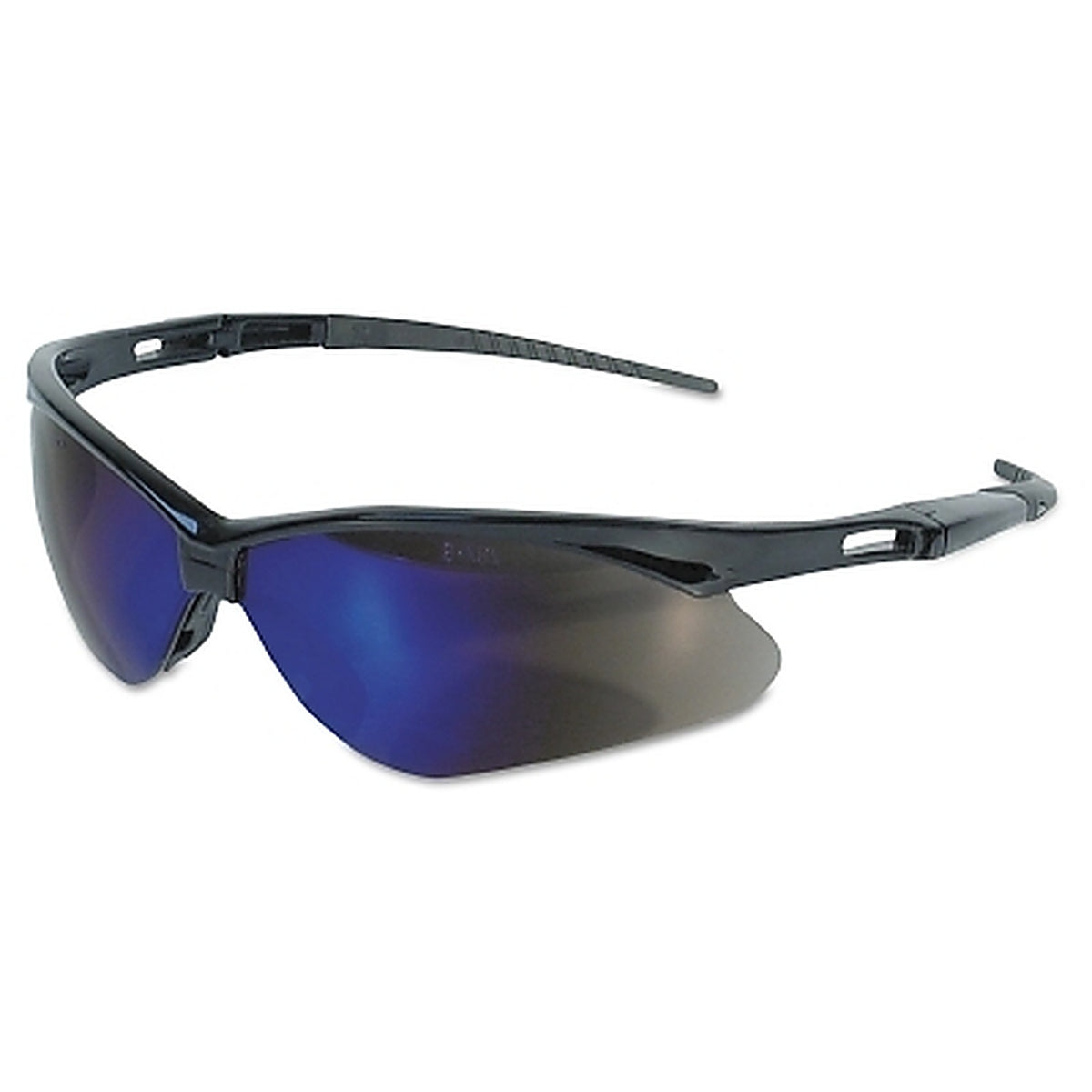 Kimberly Clark - 14481 - V30 Nemesis Safety Glasses, Blue Mirror, Polycarbonate Lens, Mirror, Black Frame/Temple, Nylon