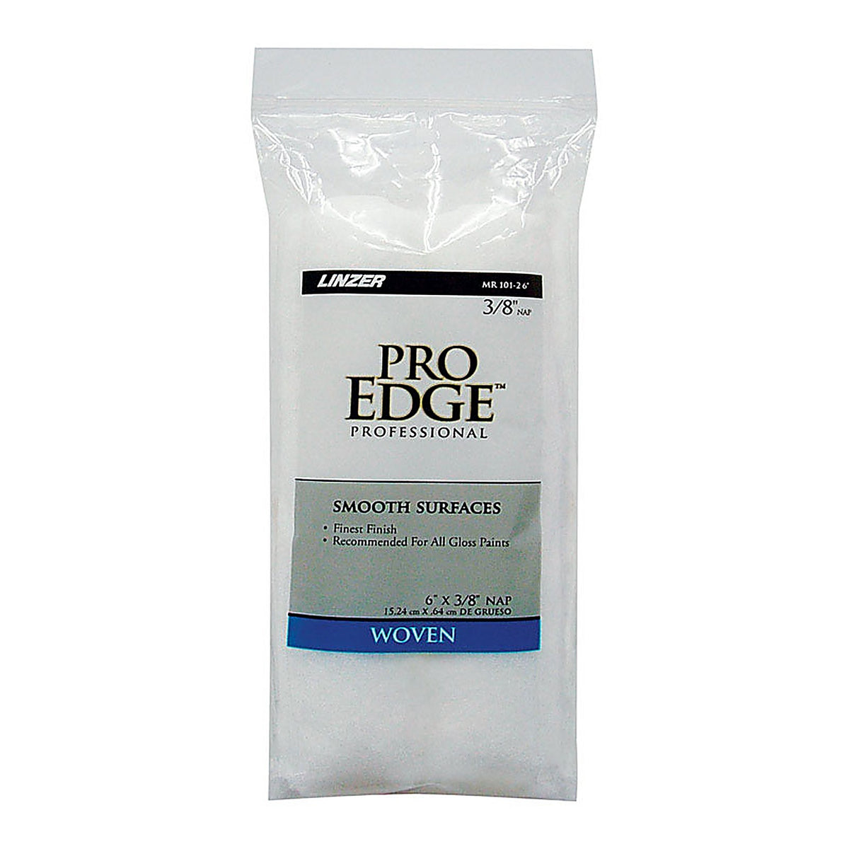 Linzer MR101-20600 Pro Edge Woven 6 in. W x 3/8 in. Mini Paint Roller Cover 2/Pack