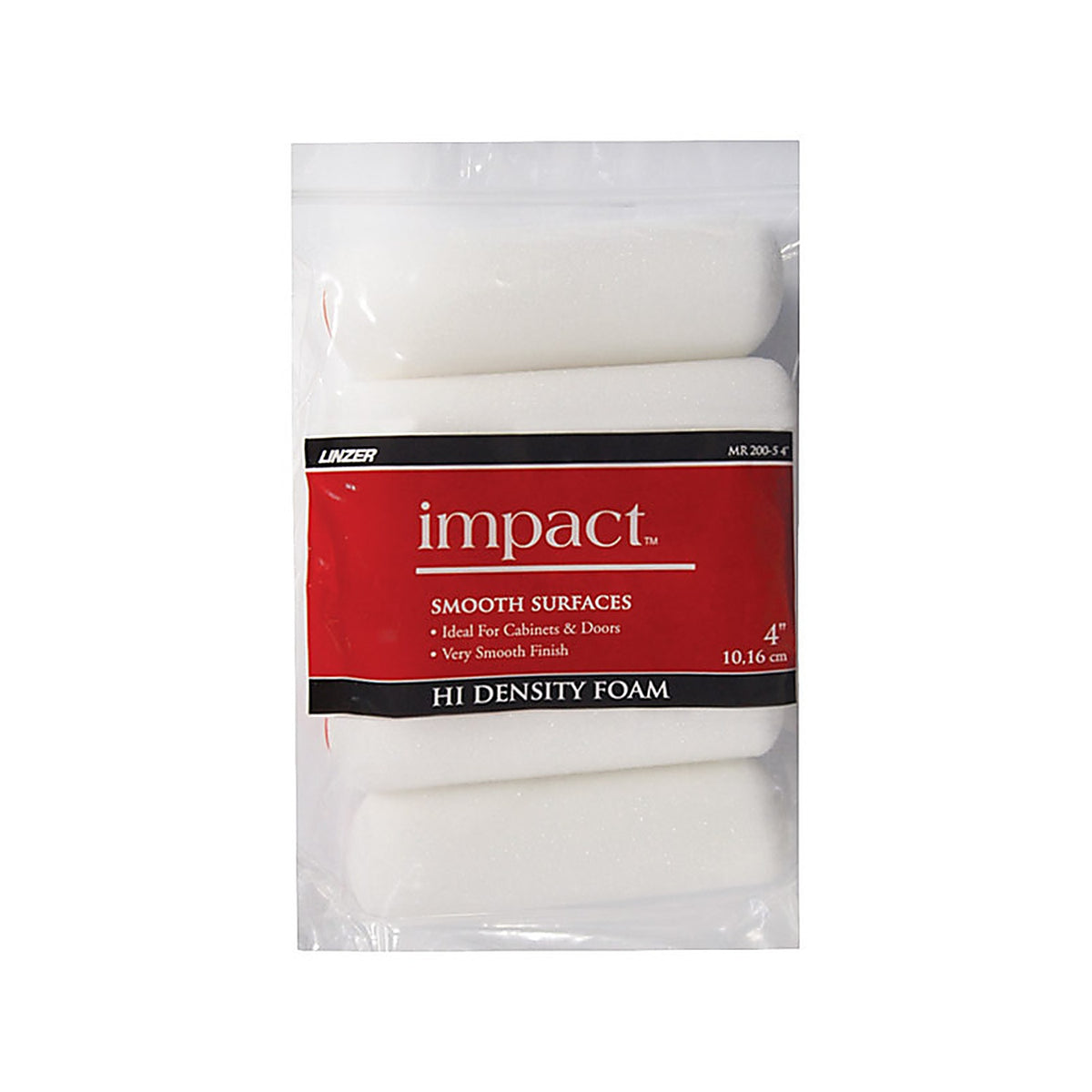 Linzer MR200-54 Impact Foam 4 in. W Mini Paint Roller Cover 5/Pack