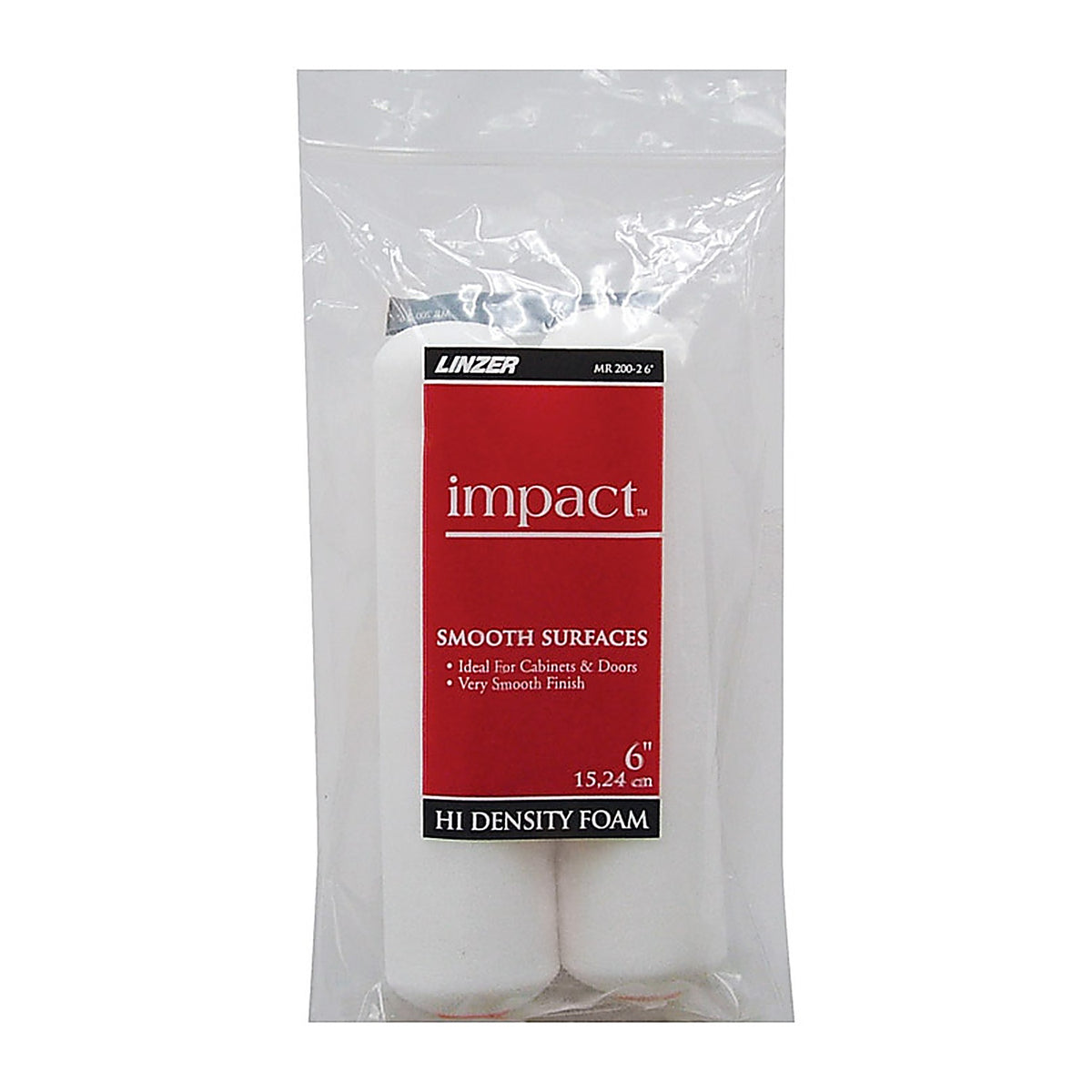 Linzer MR200-26 Impact Foam 6 in. W Mini Paint Roller Cover 2/Pack