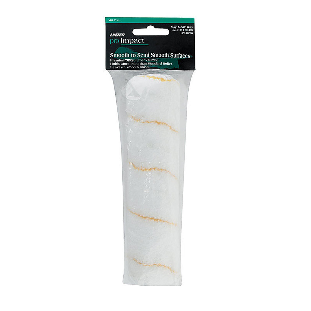 Linzer MR738-7 Pro Impact Microfiber 7 in. W x 3/8 in. Mini Paint Roller Cover 1/Pack