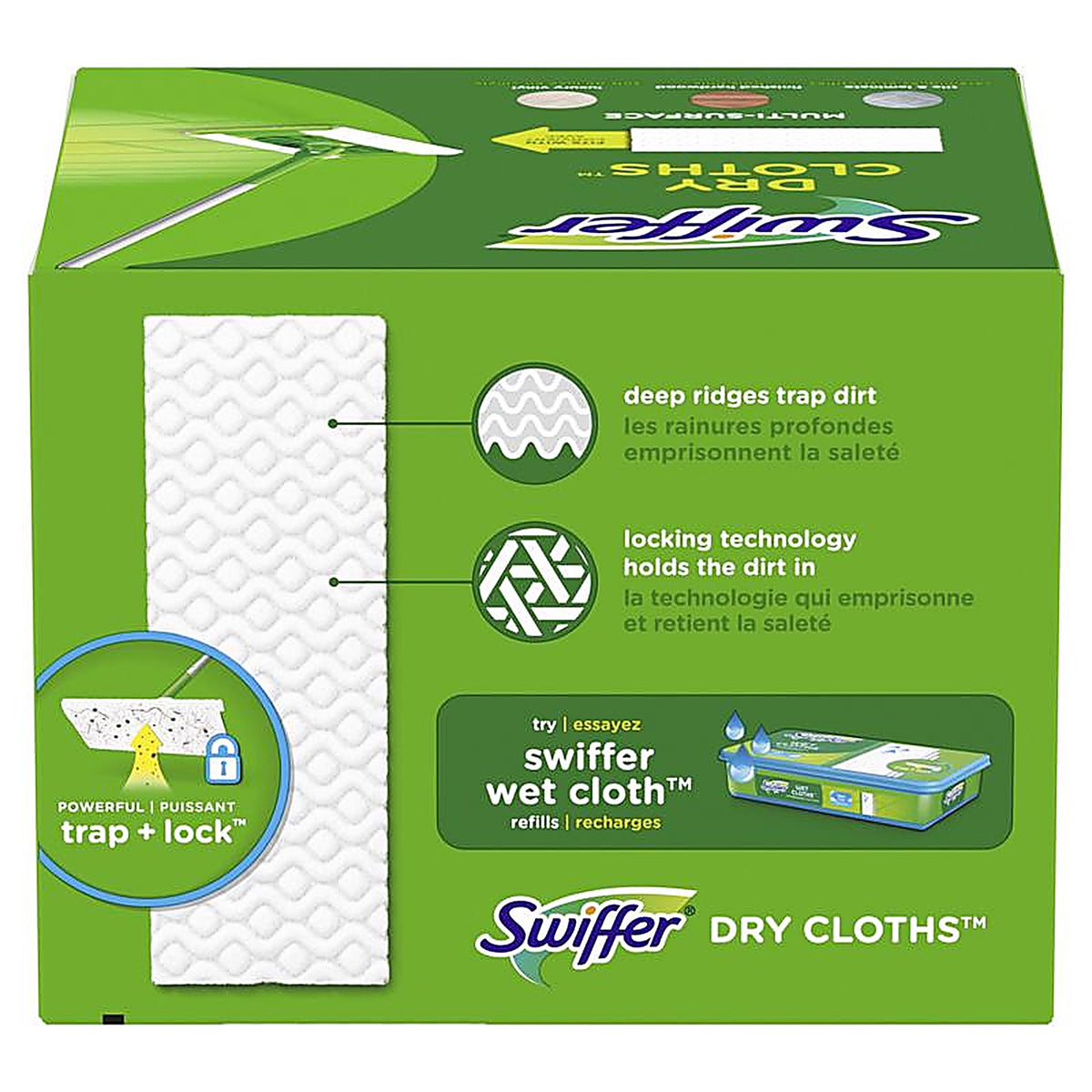 Swiffer 31822 10.4 in. W x 8 in. L Dry Cloth Mop Pad 32/Pack