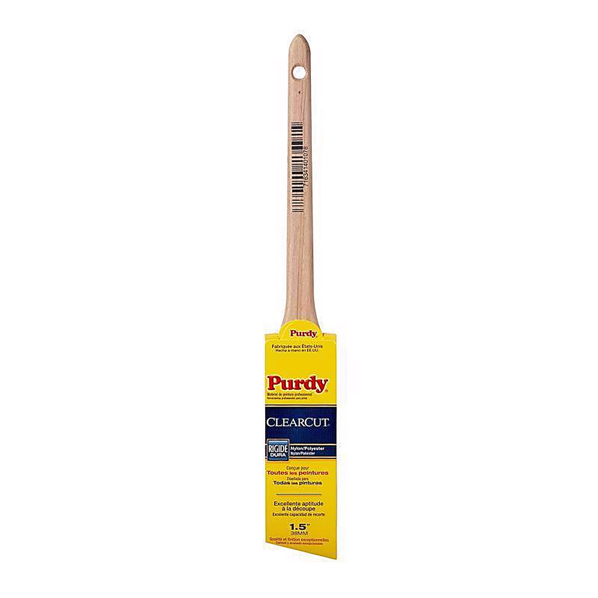 Purdy 144080115 Clearcut Dale 1-1/2 in. Stiff Angle Trim Paint Brush