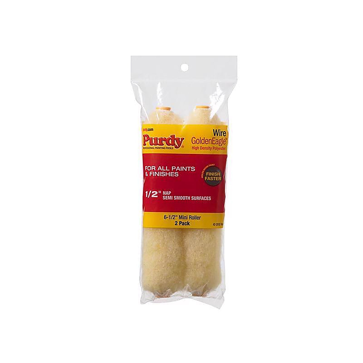 Purdy 140605063 GoldenEagle Polyester 6.5 in. W X 1/2 in. S Jumbo Mini Paint Roller Cover 2 pk