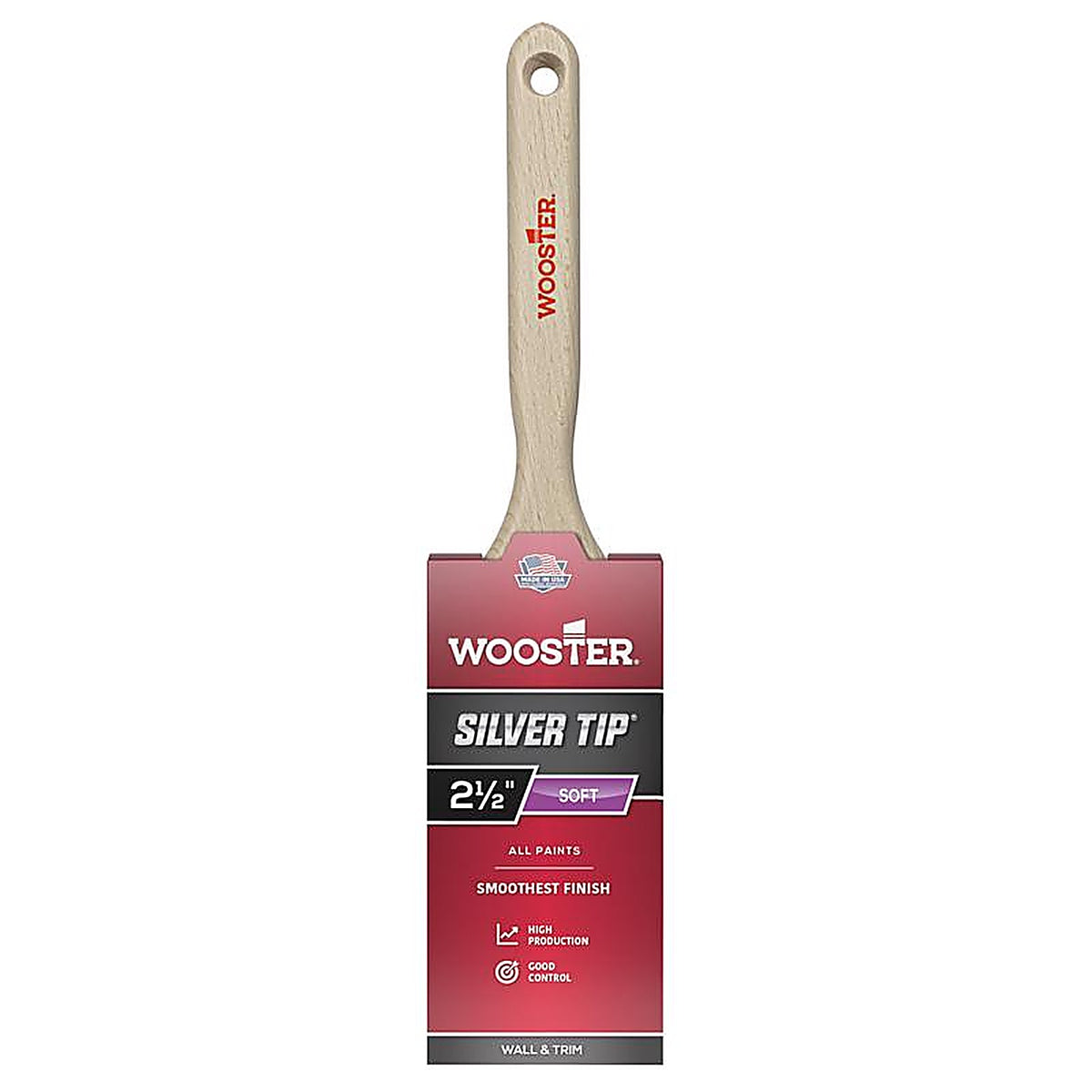 Wooster 5220-21/2 Silver Tip 2 1/2 in. W Flat Paint Brush