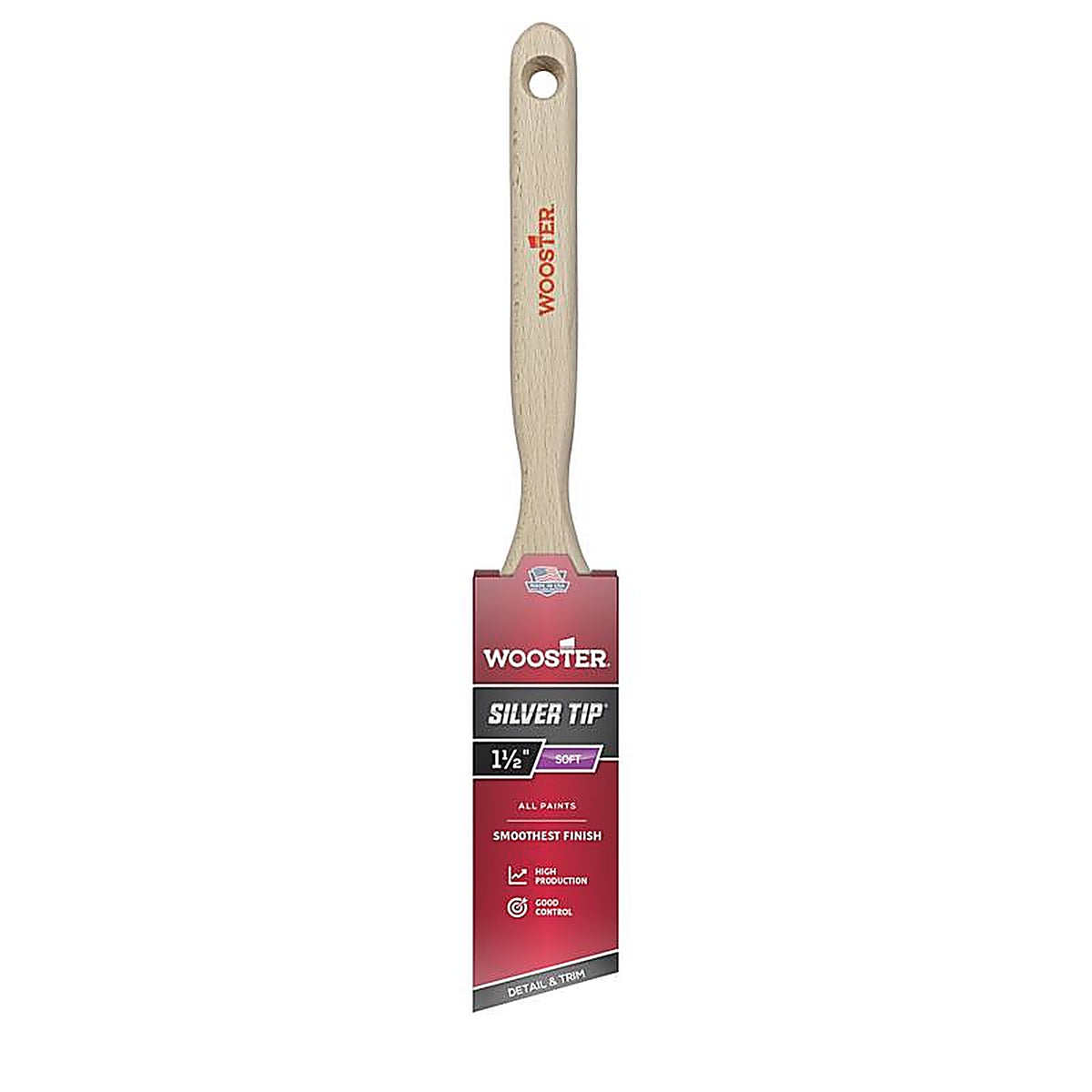 Wooster 1213278 Silver Tip 1-1/2 in. W Angle Paint Brush