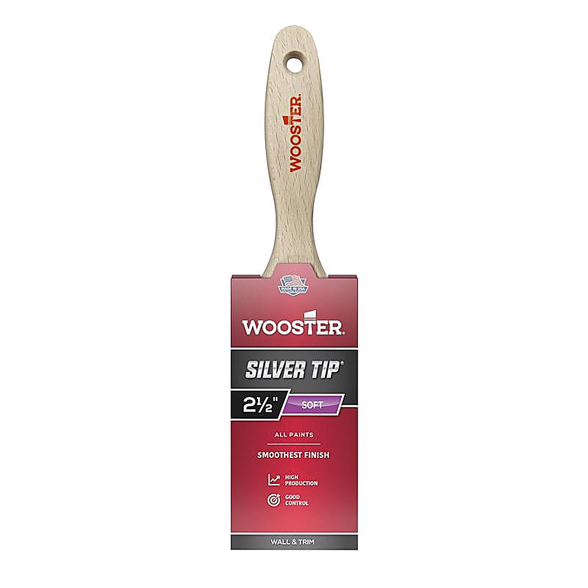 Wooster 5222-21/2 Silver Tip 2 1/2 in. W Flat Paint Brush