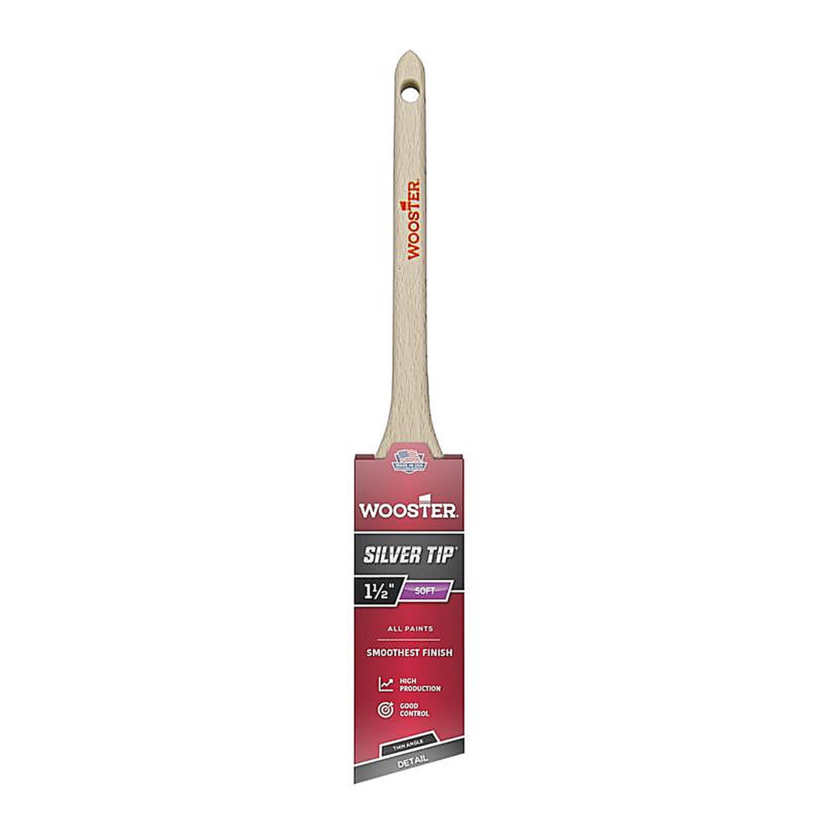 Wooster 1214374 Silver Tip 1-1/2 in. W Thin Angle Paint Brush