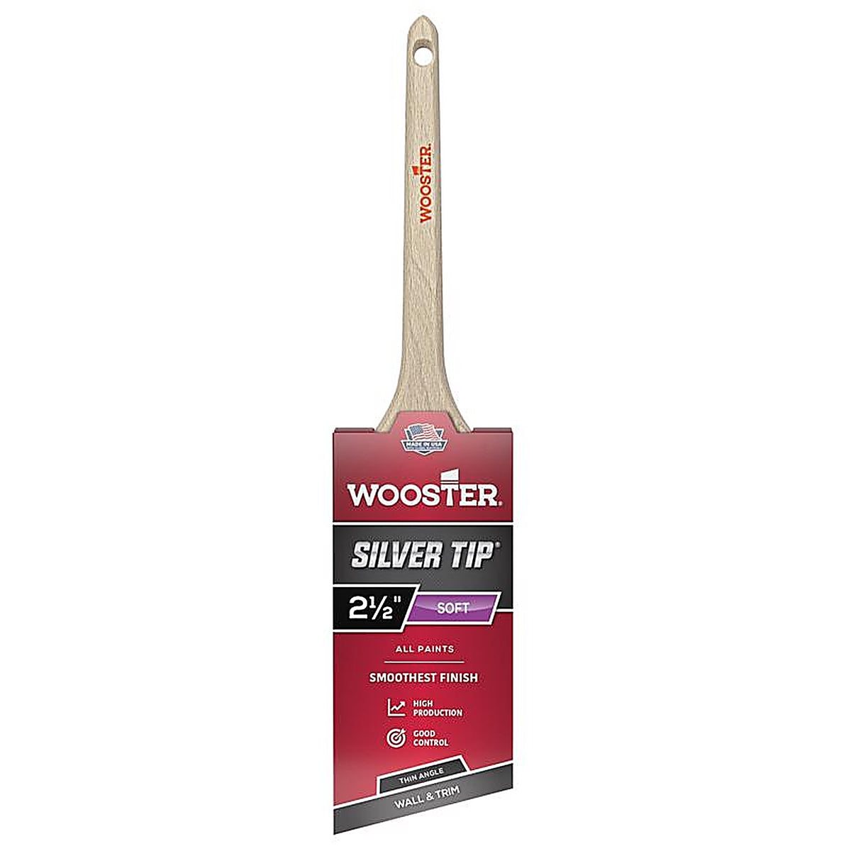 Wooster 5224-21/2 Silver Tip 2 1/2 in. W Thin Angle Paint Brush