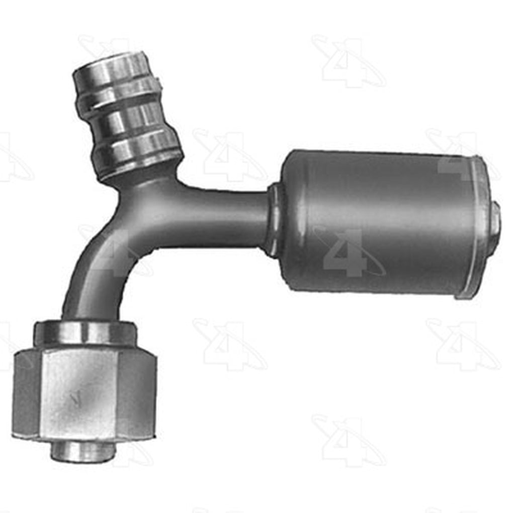 Four Seasons 14938 90 Female Standard O-Ring A/C Fitting w/ R134a Service Port