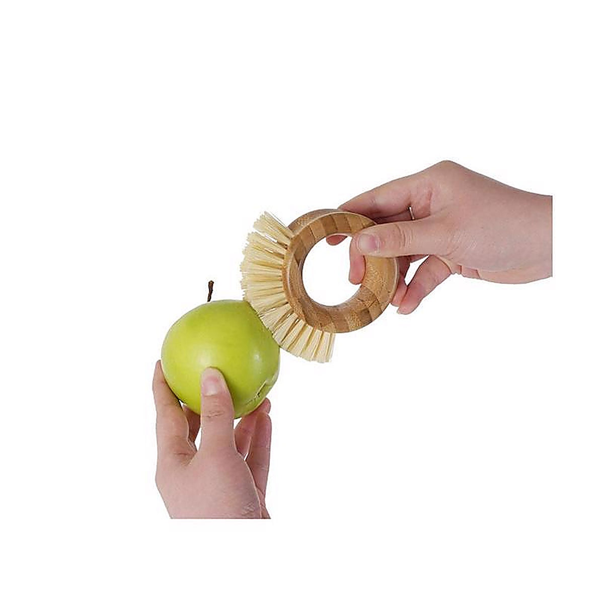 Full Circle FC09106 The Ring 3.74 in. W Bamboo Handle Vegetable Brush