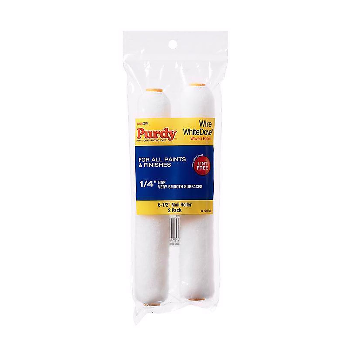 Purdy 14G605060 White Dove Dralon 6.5 in. W X 1/4 in. S Mini Paint Roller Cover 2 pk