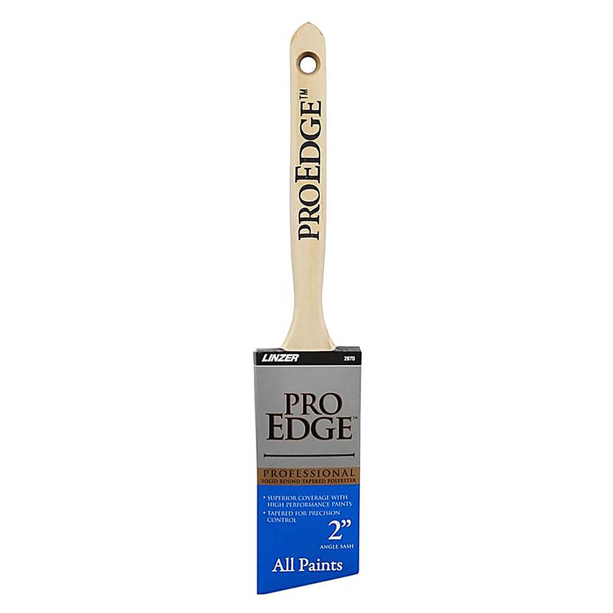 Linzer 2870PIC0200 Pro Impact 2 in. W Extra Soft Angle Trim Paint Brush